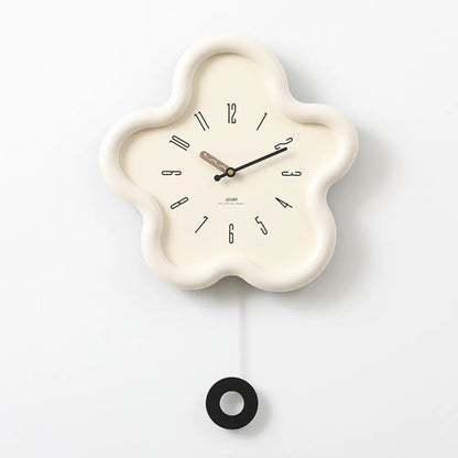 Minimalist Swinging Wall Clock 3D Digital Design Modern Living Room Home Decor