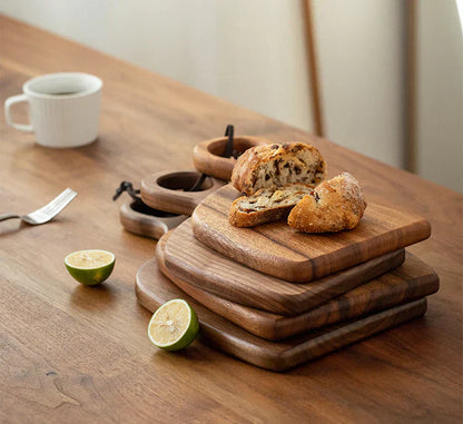 Premium Walnut Wood Cutting Board Set of 2 Kitchen Decor