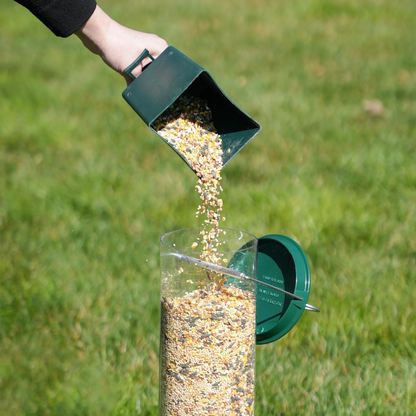 Squirrel Proof Bird Feeder Metal Tube Hanging Outdoor Garden Backyard