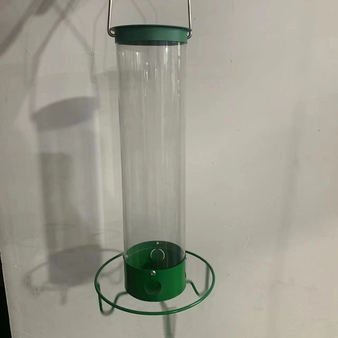 Squirrel Proof Bird Feeder Metal Tube Hanging Outdoor Garden Backyard