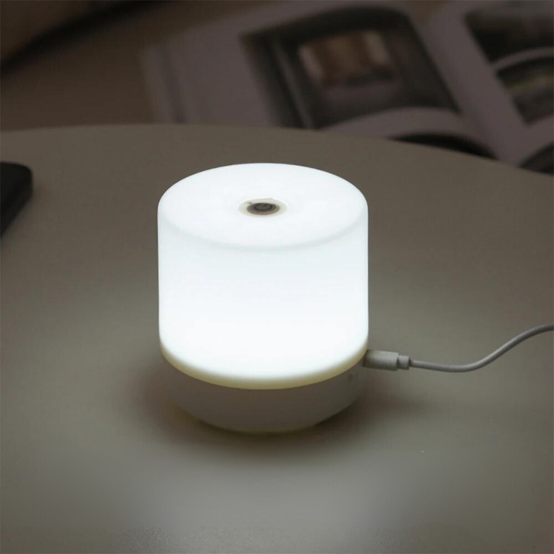 Compact LED Night Light USB-C Rechargeable Touch Dimming Bedside Lamp Home Decor