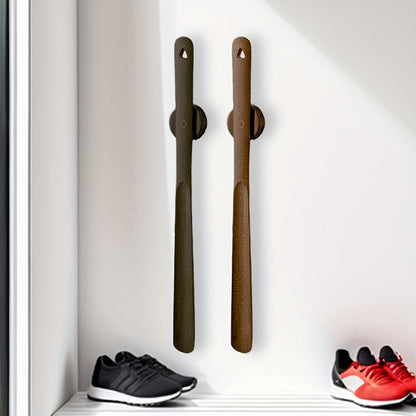 Wooden Magnetic Shoehorn Long Handle Ergonomic Entryway Accessory