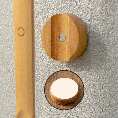 Wooden Magnetic Shoehorn Long Handle Ergonomic Entryway Accessory