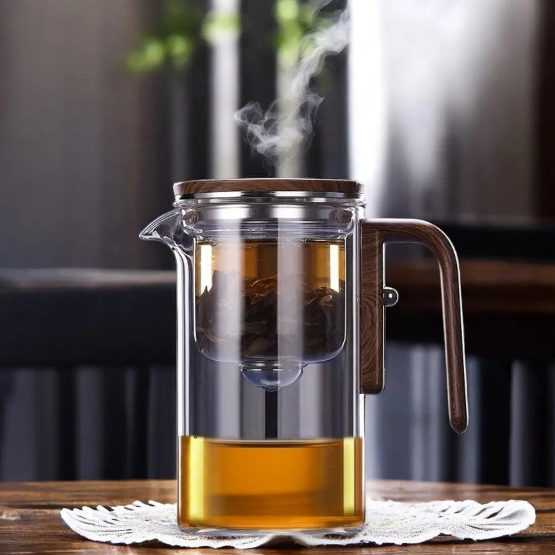 Magnetic Filtration Teapot Glass Modern Loose Leaf Tea Brewing