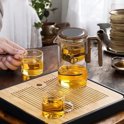 Magnetic Filtration Teapot Glass Modern Loose Leaf Tea Brewing