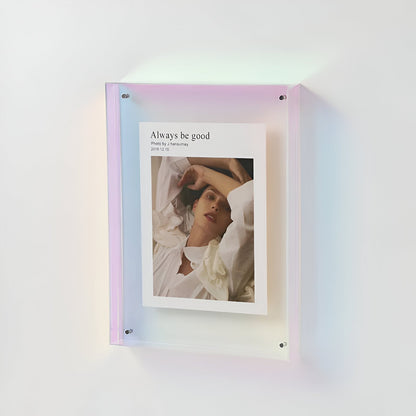 Coloured Transparent Acrylic Photo Frame Modern Minimalist Home Decor