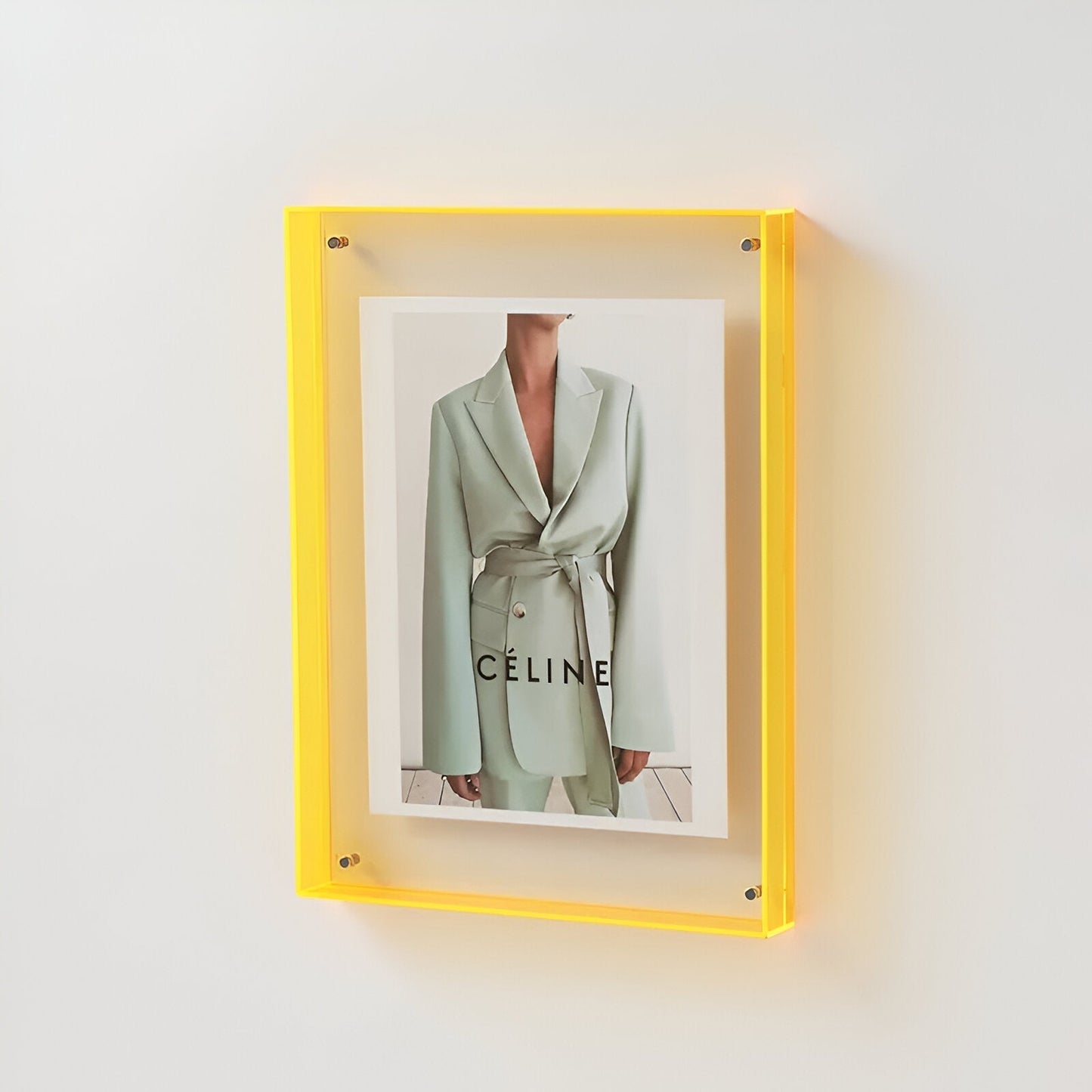 Coloured Transparent Acrylic Photo Frame Modern Minimalist Home Decor