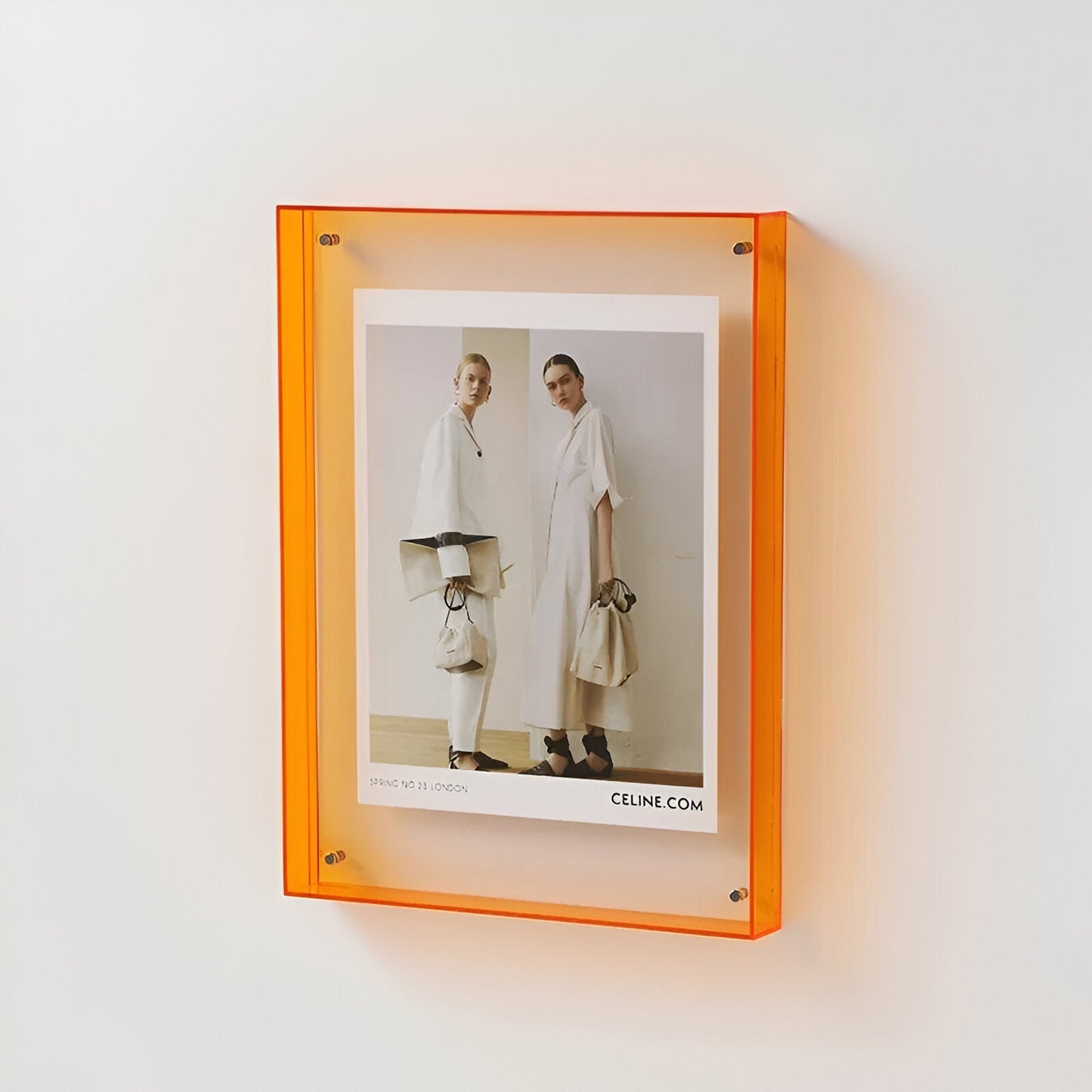 Coloured Transparent Acrylic Photo Frame Modern Minimalist Home Decor