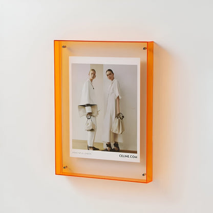 Coloured Transparent Acrylic Photo Frame Modern Minimalist Home Decor