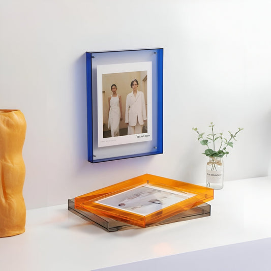 Coloured Transparent Acrylic Photo Frame Modern Minimalist Home Decor