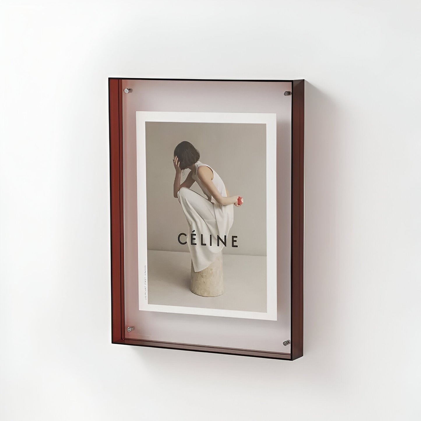 Coloured Transparent Acrylic Photo Frame Modern Minimalist Home Decor
