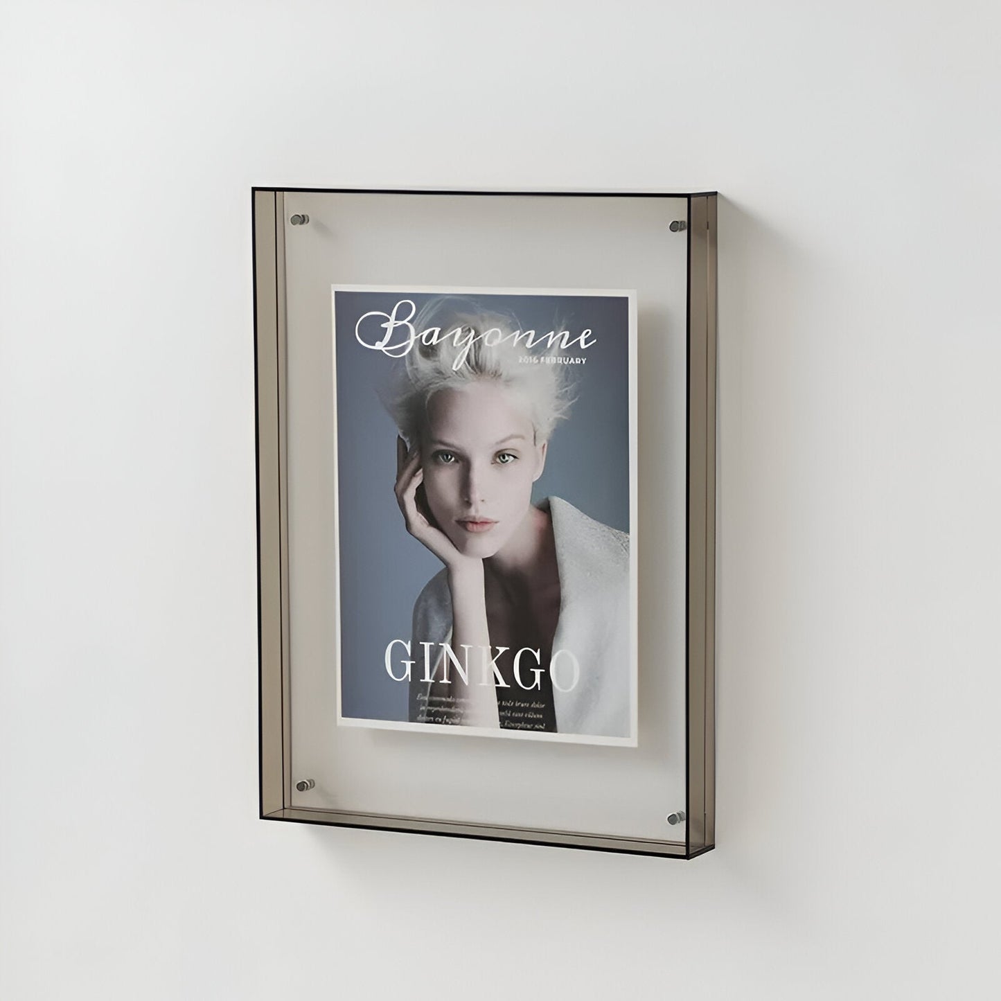 Coloured Transparent Acrylic Photo Frame Modern Minimalist Home Decor