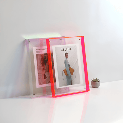 Coloured Transparent Acrylic Photo Frame Modern Minimalist Home Decor
