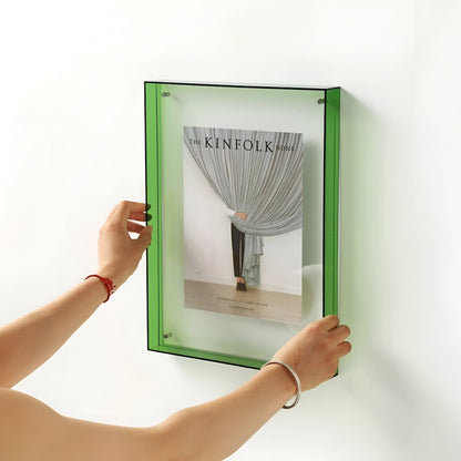 Coloured Transparent Acrylic Photo Frame Modern Minimalist Home Decor