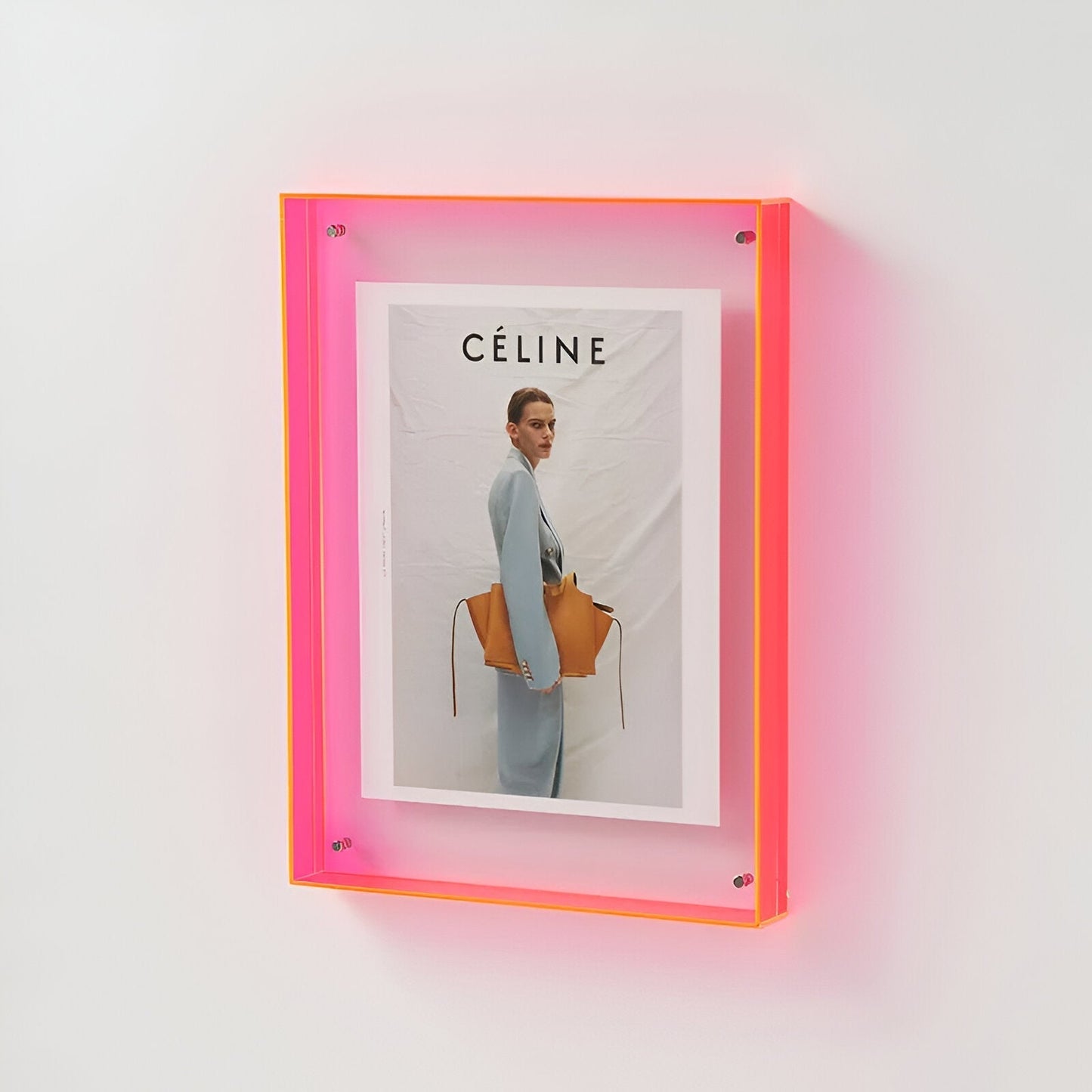 Coloured Transparent Acrylic Photo Frame Modern Minimalist Home Decor