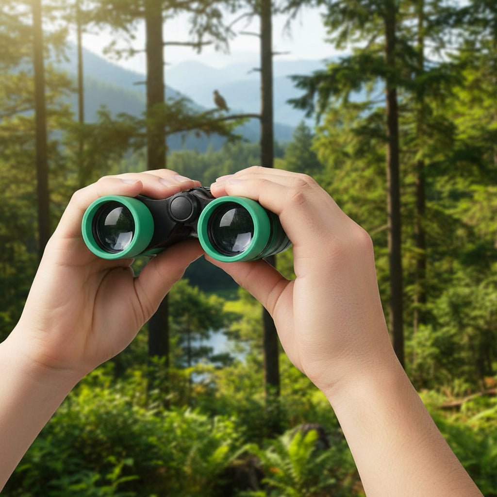 Compact Binoculars 4x30 Lightweight Rubber-Coated Travel Bird Watching Outdoor