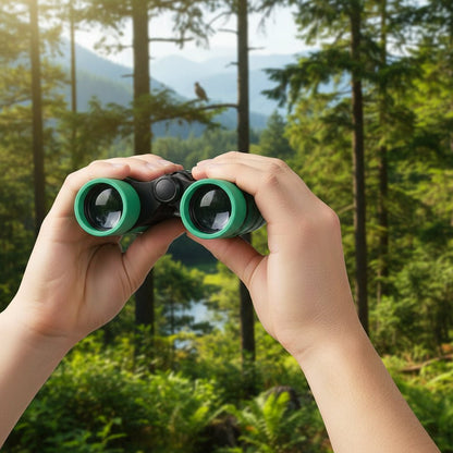 Compact Binoculars 4x30 Lightweight Rubber-Coated Travel Bird Watching Outdoor
