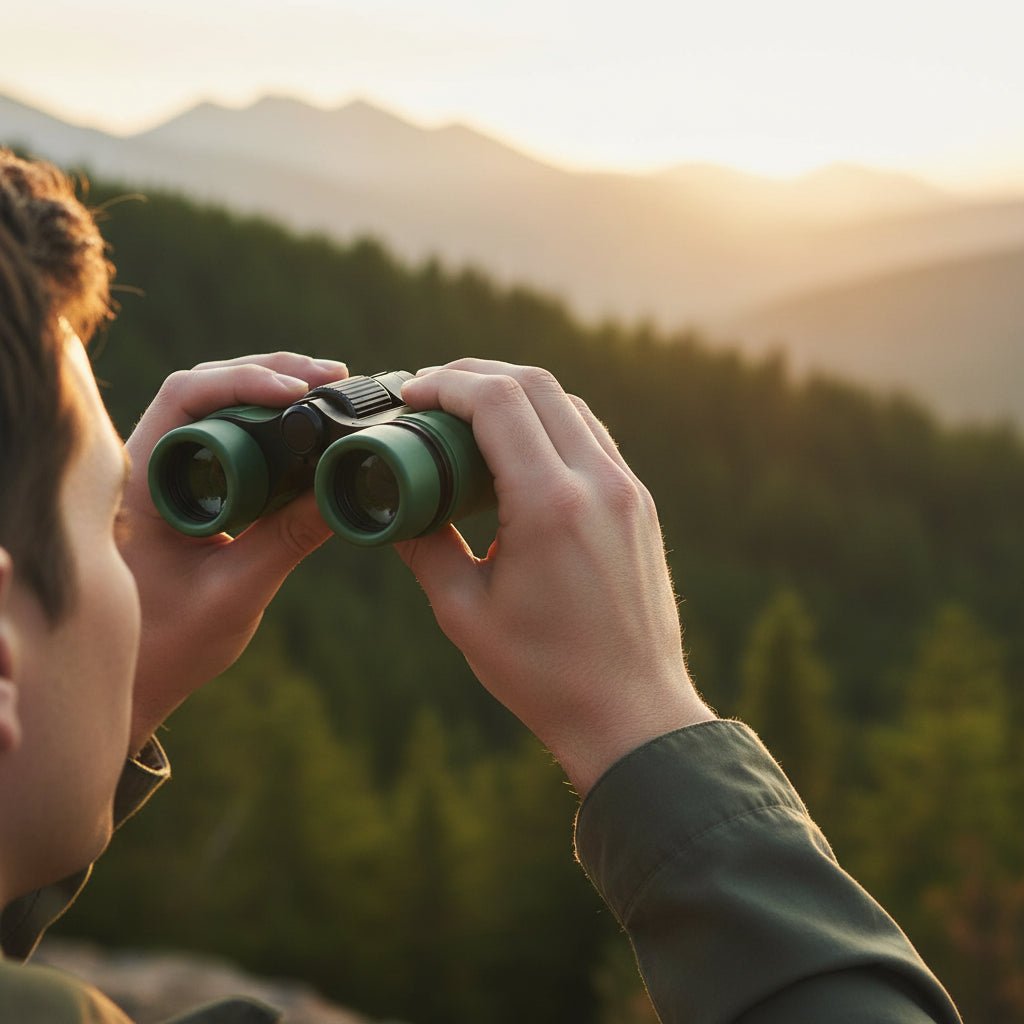 Compact Binoculars 4x30 Lightweight Rubber-Coated Travel Bird Watching Outdoor
