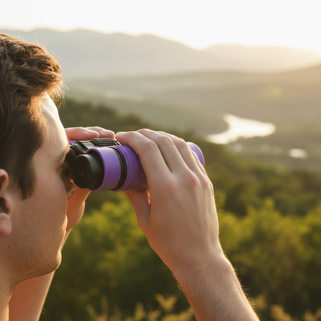 Compact Binoculars 4x30 Lightweight Rubber-Coated Travel Bird Watching Outdoor