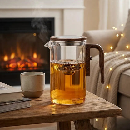 Magnetic Filtration Teapot Glass Modern Loose Leaf Tea Brewing