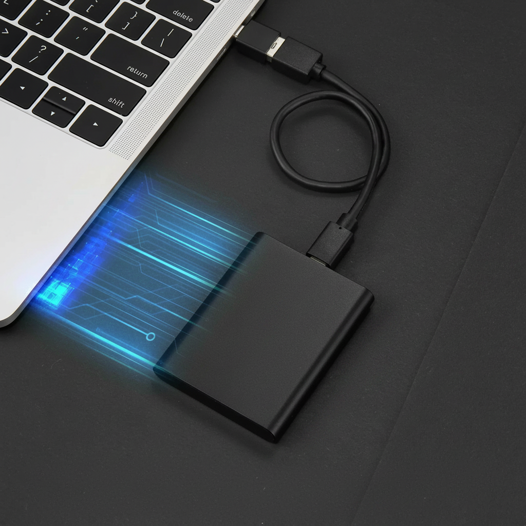 External SSD Portable Storage Fast USB Drive Compact