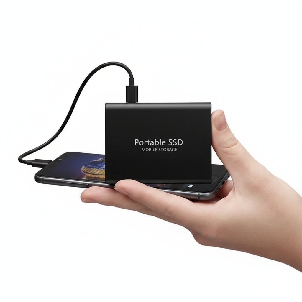 External SSD Portable Storage Fast USB Drive Compact