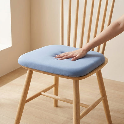Memory Foam Seat Cushion Square 40cm Anti-Slip Chair Pad Home Office