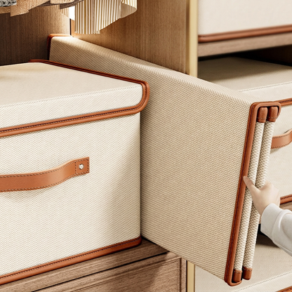 Foldable Fabric Storage Box with Lid Closet Organiser Home Decor
