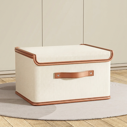 Foldable Fabric Storage Box with Lid Closet Organiser Home Decor