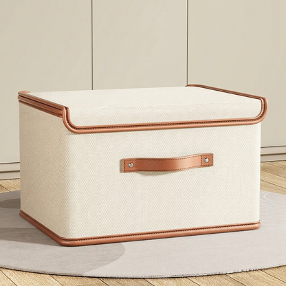 Foldable Fabric Storage Box with Lid Closet Organiser Home Decor