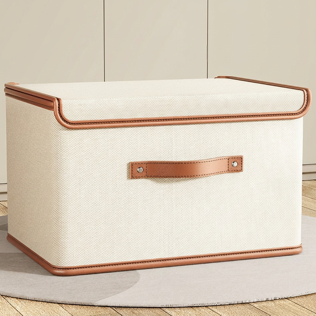 Foldable Fabric Storage Box with Lid Closet Organiser Home Decor