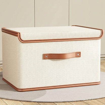 Foldable Fabric Storage Box with Lid Closet Organiser Home Decor
