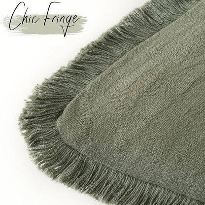 Ruffled Cotton Linen Cushion Cover Decorative Sofa Pillow Cover Home Decor