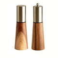 Wooden Salt and Pepper Mill Set Table Setting Kitchen Counter Decor