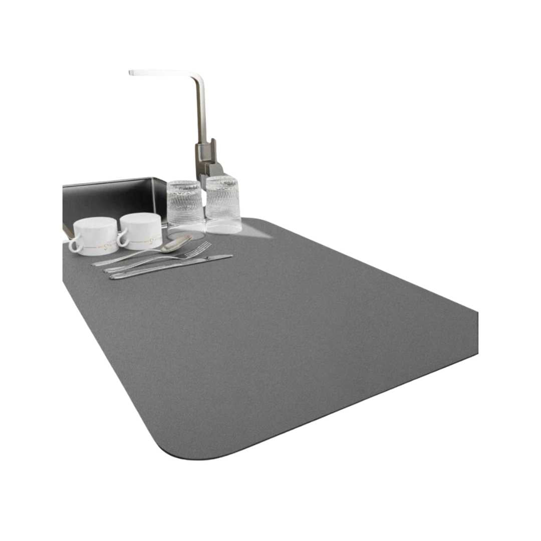 Quick Drying Diatomite Dish Mat Highly Absorbent Kitchen Decor