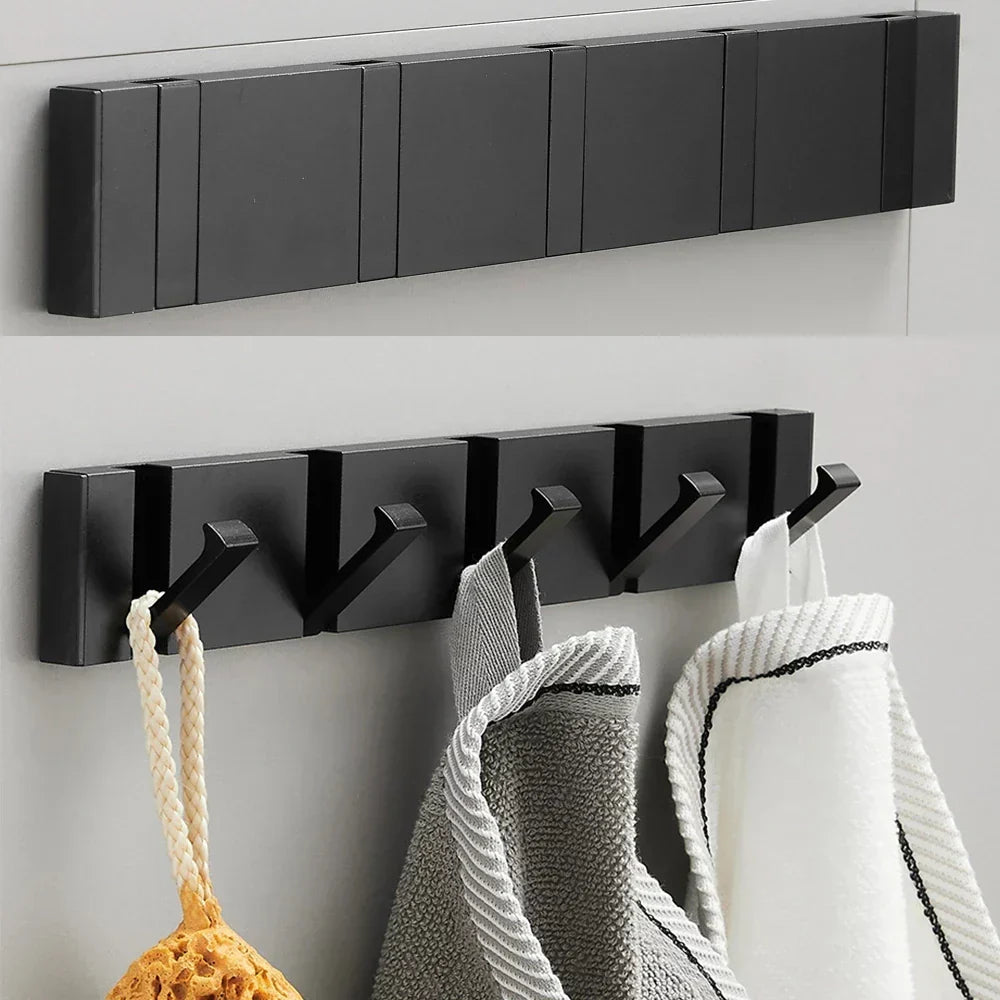 Foldable Wall Hook Set Minimalist Coat Hook Hallway Bedroom Decor