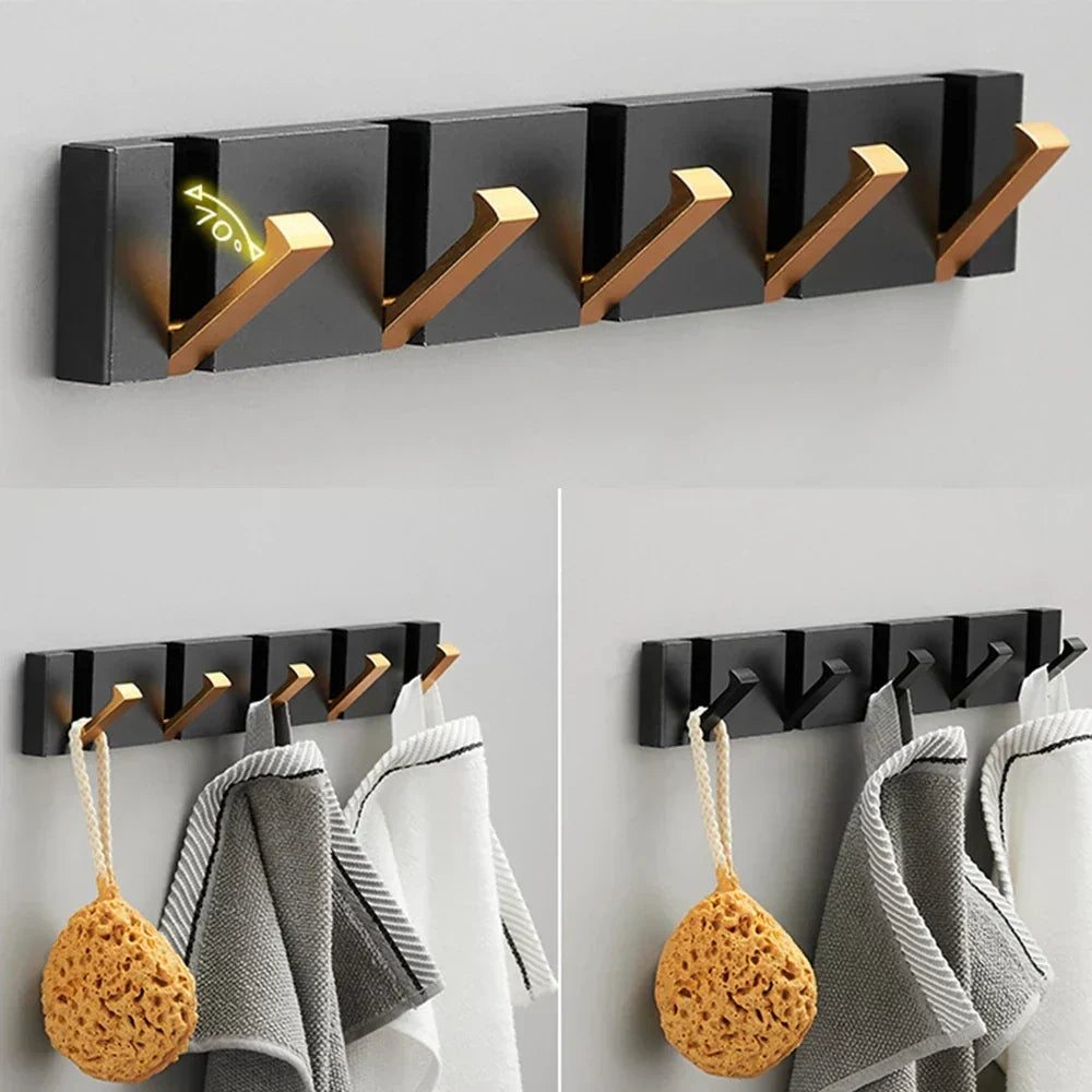 Foldable Wall Hook Set Minimalist Coat Hook Hallway Bedroom Decor