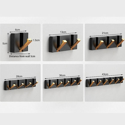 Foldable Wall Hook Set Minimalist Coat Hook Hallway Bedroom Decor