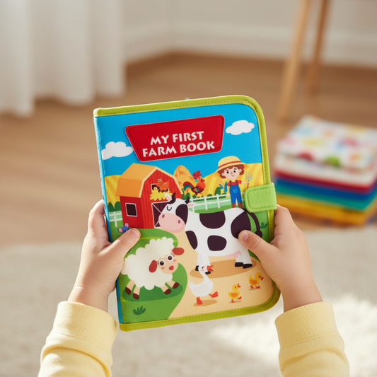Interactive Farm Book Montessori Nursery Toddler Gift Ideas