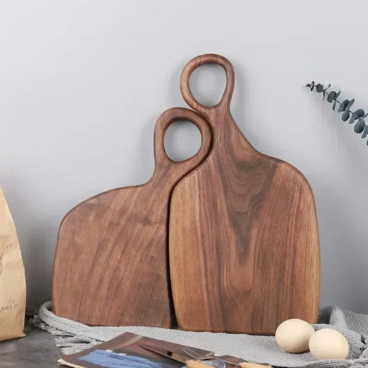 Premium Walnut Wood Cutting Board Double Sided with Juice Groove Kitchen Decor
