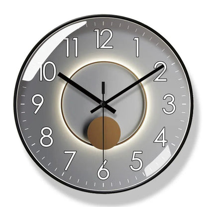 Scandinavian Wall Clock Black Quartz Movement Modern Home Decor