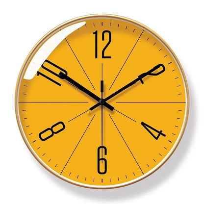 Scandinavian Wall Clock Black Quartz Movement Modern Home Decor