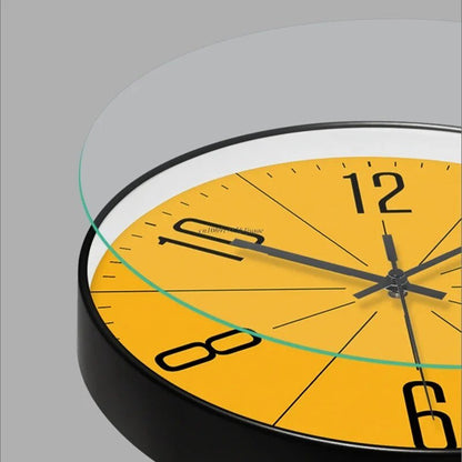Scandinavian Wall Clock Black Quartz Movement Modern Home Decor