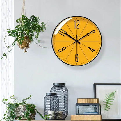 Scandinavian Wall Clock Black Quartz Movement Modern Home Decor