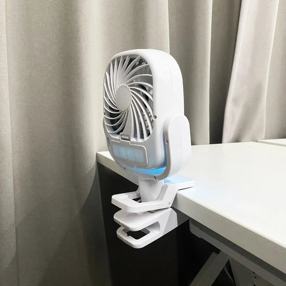 Portable Evaporative Cooler Fan USB Rechargeable Foldable Desktop Home Office