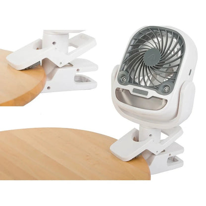 Portable Evaporative Cooler Fan USB Rechargeable Foldable Desktop Home Office