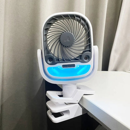 Portable Evaporative Cooler Fan USB Rechargeable Foldable Desktop Home Office