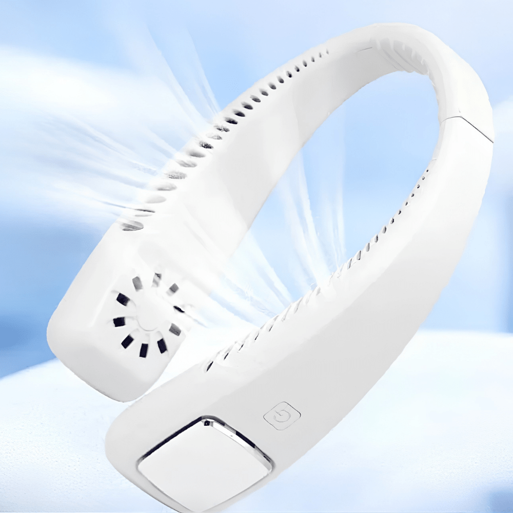 Portable Wearable Neck Fan 3-Speed Rechargeable Bladeless Hands-Free Cooling