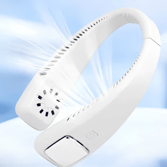 Portable Wearable Neck Fan 3-Speed Rechargeable Bladeless Hands-Free Cooling