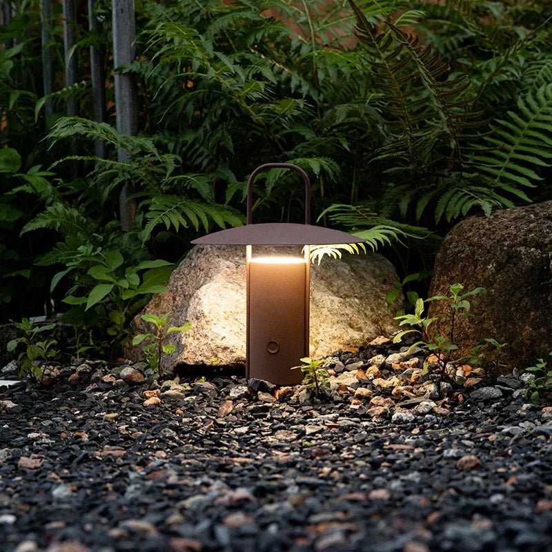 Rechargeable Outdoor Lantern Touch Dimmer Portable Table Lamp Outdoor Dining